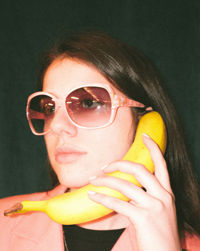 Person with banana